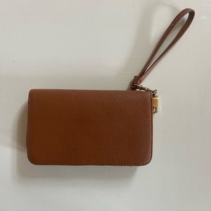 brown leather wallet
